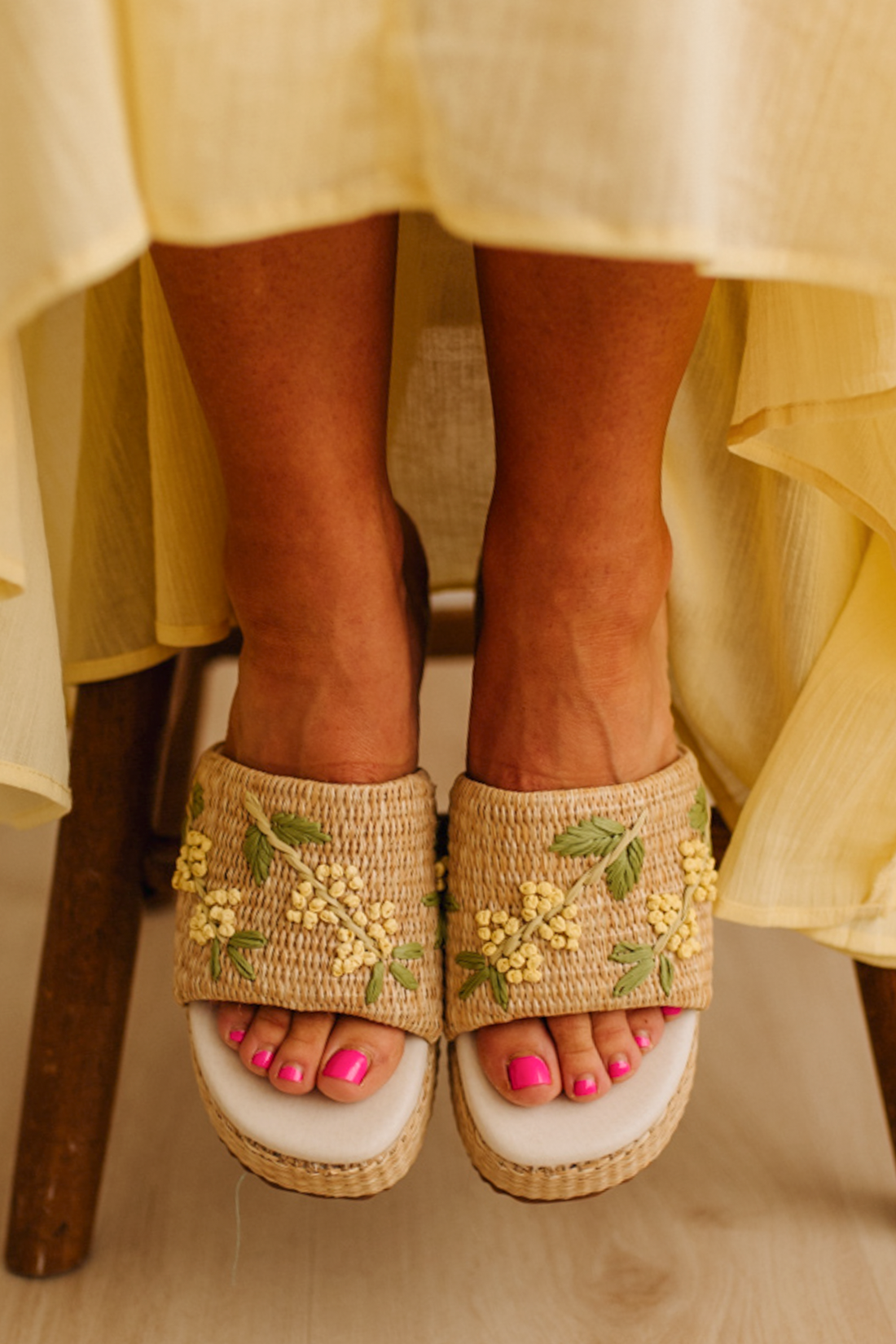 Whitney Raffia Platforms