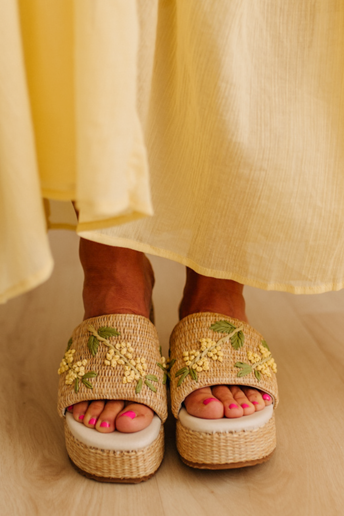 Whitney Raffia Platforms