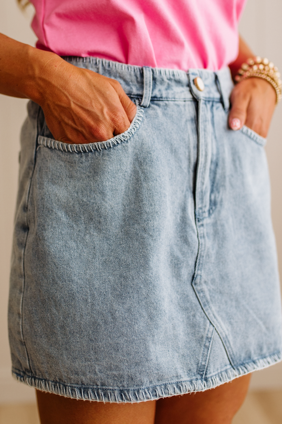 Willa Stitch Detail Skort