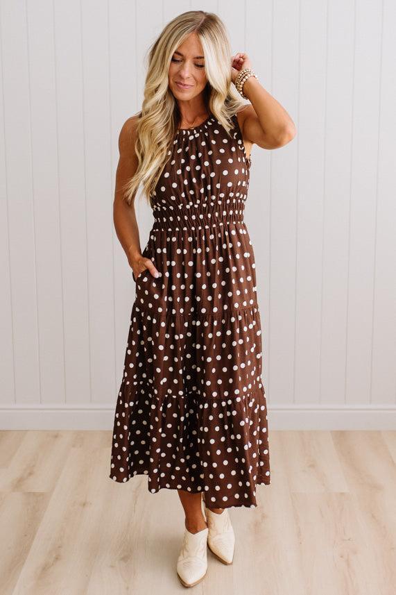 Willow Polka Dot Midi Dress
