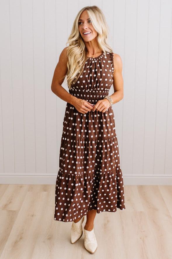 Willow Polka Dot Midi Dress