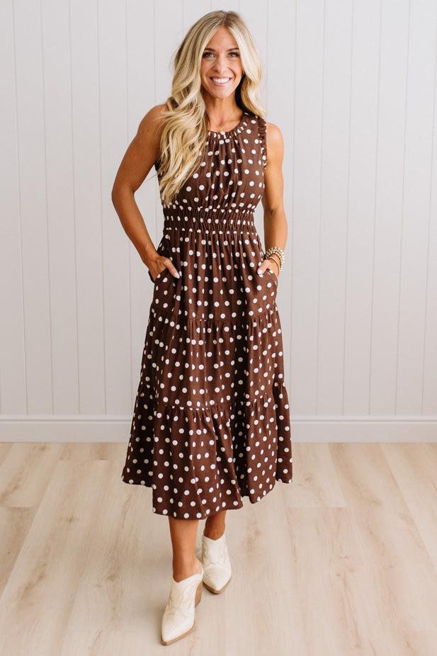 Willow Polka Dot Midi Dress