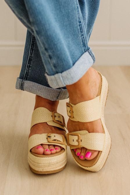 Zoie Double Buckle Platform Sandals