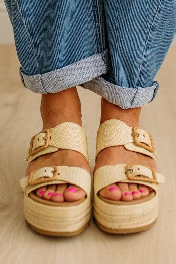 Zoie Double Buckle Platform Sandals