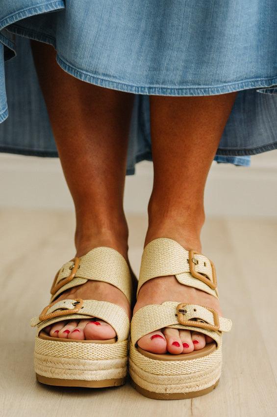 Zoie Double Buckle Platform Sandals