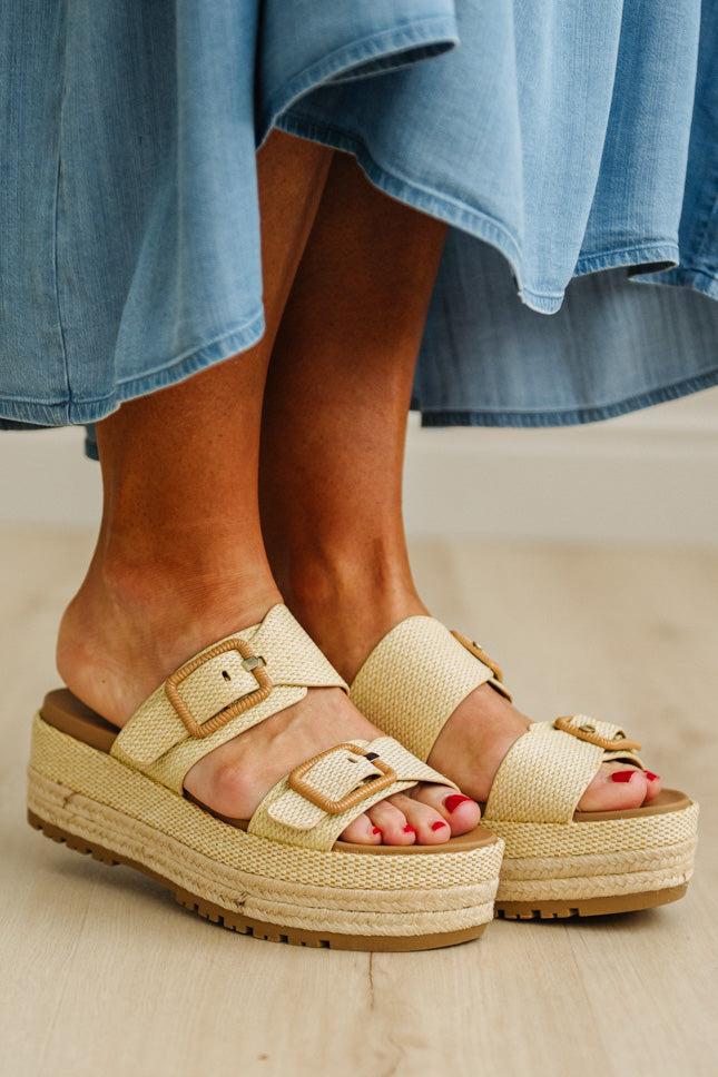Zoie Double Buckle Platform Sandals