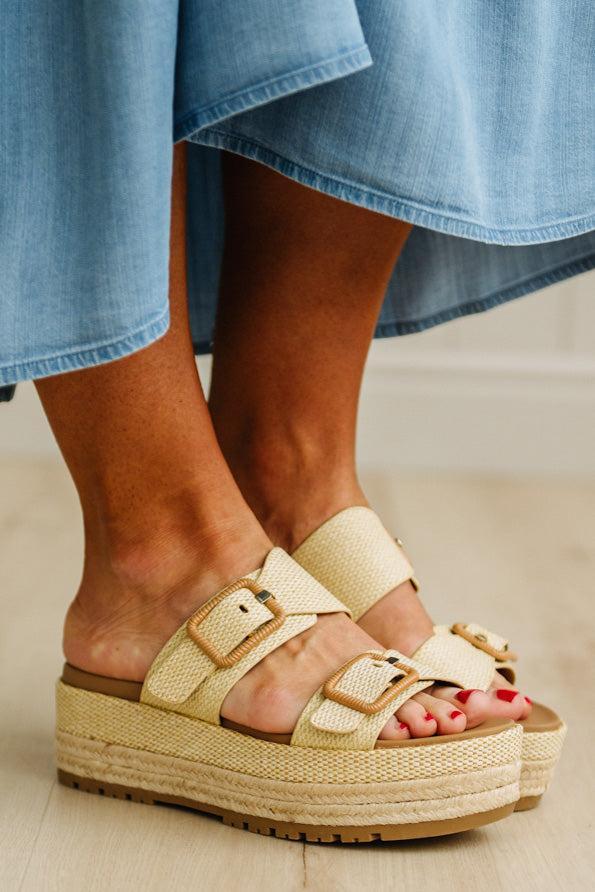 Zoie Double Buckle Platform Sandals