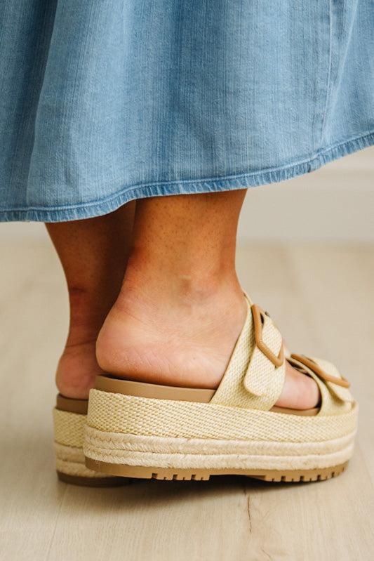 Zoie Double Buckle Platform Sandals